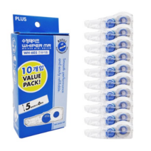 플러스 수정테이프 리필 WH-605R 10P(개) 실속형 벨류팩 화이트리필, 벨류팩10P(1갑10개)