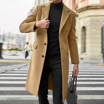 남성코트 남자코트 남성용 대형 겨울 코트 라펠 칼라 긴 소매 패딩 가죽 자켓 빈티지 두꺼운 가벼운 비