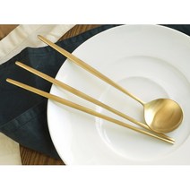 아벨라 무광골드 티타늄 수저세트