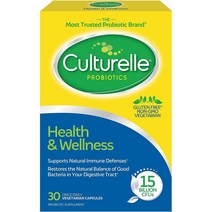 미국직구 Culturelle Health & Wellness 베스트 벨류 Daily Probiotic 일일섭취량 30채식 캡슐 1PACK, 수량, 상세참조