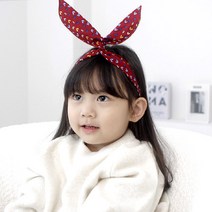 미미키드 와이어헤어밴드 하트이모티콘