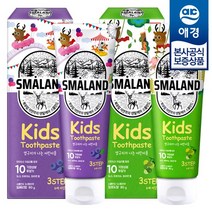스몰란드 키즈 치약 3스텝 80g x16개 (빌베리/프루티) /6세이상, 16개