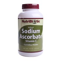뉴트리바이오틱 소듐 아스코르베이트 비타민 C 크리스탈라인 파우더 글루텐 프리 비건 454g 1개
