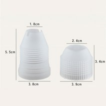 모나카깍지 앙금 플라워 벚꽃 깍지 짤주머니 베이킹 재료 2-5-10pcs 착빙 배관 노즐 팁 케이크 크림 장식 변환기 커플러 과자 가방 도구 컵케익 퐁당 쿠키에 대한 홈 팁, 협력사, 2-10개