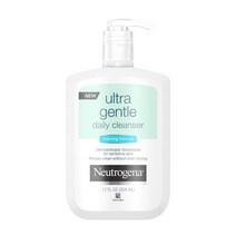 Neutrogena 울트라 젠틀 데일리 세안제 민감성 피부용 오일 프리 비누 프리 저자극성 및 논코메도제닉 포밍 페이셜 클렌저 12 fl. 온스