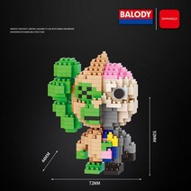 Balody 18261-18268 유명한 인터넷 인형 빌딩 마이크로 소형무전기 3D 블록, 08 18268 No Box