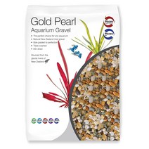 Pisces 5kg(11파운드) 골드 펄 수족관 자갈 기질 수족관 테라리움 및 비바륨용 2-4mm