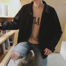 오너클랜 남자 데이트 상의 코디 자켓 검정 나들이 패션 코디