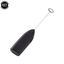 우유스팀기 커피거품기 수동 전동 자동 우유 거품기 휘핑기 전기 계란 비터 usb 충전, 검은색