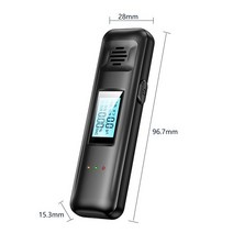 휴대용 음주 측정기 혈중알콜농도 비접촉 Professional Scout Breathalyzer Accurate Detection Portable D, 01 Black