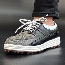 아놀드파마 남성 캐주얼 골프화 스파이크리스 (카키 네이비) 연습화 겸용 보트슈즈 스니커즈 골프운동화 스크린 골프화