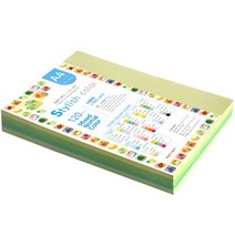 종이문화 스타일리쉬 시즌칼라 색지 혼합 146 SN-Green Tone 120g, A4, 160매