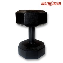 헬스스트림 국산 팔각파워아령 3~15kg선택 헬스장 전문가용 강철 덤벨세트 상체 팔 근력운동도구 실내홈트, 10kg