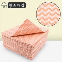 청소대장 매직행주 중 50매입 오렌지 일회용 다용도 주방 행주 물기 흡수 타올