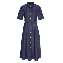 [23 신상] 셔츠 카라 벨티드 반팔 원피스(VGOAD2551)