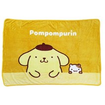 산리오 극세사 양털담요 포근담요 블랭킷 무릎담요 드리밍 극세사 100X70cm 마이멜로디 포차코 시나모롤 헬로키티 쿠로미 폼폼푸린, 06-극세사+극세사-폼폼푸린