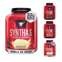 BSN 신타6 오리지널 딸기 초콜렛 바닐라 7가지 맛 SYNTA6 프로틴 보충제 2.27kg 5파운드 48서빙, 바닐라아이스크림 2.27kg(48서빙)