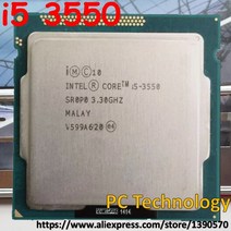 리퍼 CPU 원래 인텔 i5-3550 3.3GHz CPU 6M i5 3550 LGA1155 77W 데스크탑 쿼드 코어 1 일 이내, 한개옵션0