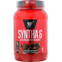 [1+1][1.32kg] BSN 신타 6 식스 Syntha-6 초코 웨이 프로틴 유청 단백질 쉐이크 파우더 보충제, 1.32kg [1+1]