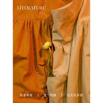 오리지널 가와이드 코튼 린넨 앞치마 여 가정용 주방 2022 서양식 빅사이즈 작업복 맞춤_BOK, 올리브그린