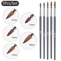 투명아크릴 미술용품점 디자인마카 미술물통 5/7/9mm 11/15/20mm 네일 브러쉬 아크릴 프랑스어 스트 라이프 라인 그림 그리기 꽃 펜 젤 UV 폴란드어 대리석 손잡이 매니, 14 Pattern 14