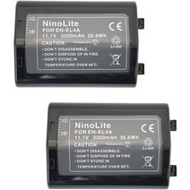 일본직발송 2. NINOLITE (NINOLITE) NINOLITE EN-EL4A EN-EL4 호환 배터리 2 개 세트 니콘 카메라 D3X D3, 2 개_One Color, 2 개_One Color, 상세 설명 참조0