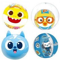 핑크퐁 팬콧 캐릭터 비치볼 물놀이 공 어린이 유아 비치볼, 핑크퐁 비치볼