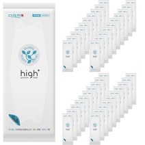 식약처 의약외품 국산 KF94 더착한 하이플 보건용 황사방역용 마스크 대형 3D입체형, 1매입, 50개, 흰색