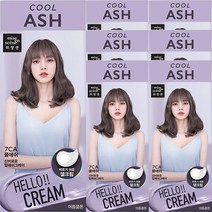 미쟝센 [헬로크림X블랙핑크] 헬로크림 7CA 쿨애쉬 (여름쿨톤) 젤크림제형 헤어컬러, 7개, 쿨톤애쉬