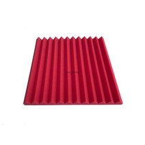 방음 패널12PCS 300x300x25mm 어쿠스틱 폼 방음 패널 스튜디오 웨지 타일 흡수 벽, 01 red_01 12PCS