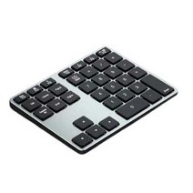 블루투스 숫자 키패드 텐키 무선 재무 회계용 계산, 35키실버Bluetooth디지털키보드충전식