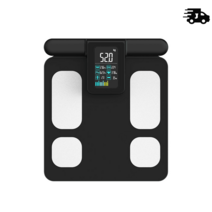 디지털 체지방 분석기 스마트 체수분 근육 측정기 가정용 스마트 체중계 BMI 임피던스, 단일, Black
