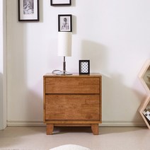 리버트리 원목 거실장 TV다이, 2단-0600협탁-월넛