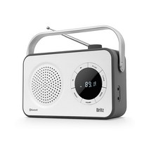 브리츠 BZ-R800BT 블루투스5.0 디지털 알람시계 FM라디오 3w 스피커, 블랙