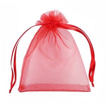 50 개/몫 8x10 9x12 10x15 13x18CM Organza 가방 보석 웨딩 파티 장식 드로어 블 선물 파우치 포장