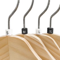 의류 매장용품 옷걸이 사이즈링 (100개입), (화이트-L)