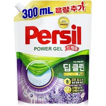 퍼실 파워젤 드럼용 액상세제 라벤더 코튼 프레쉬 리필형, 1.8L, 5개