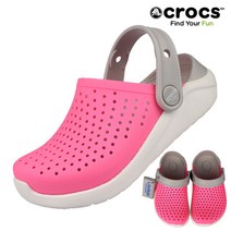 크록스 크록스 CROCS 당일발송 라이트라이드 클로그 키즈 205964-6QR
