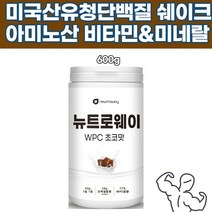 미국 여성 WPC 초코맛 유청단백가루 아미노산18종 단백질쉐이크 아연 야콘 스테비아 이소로이신 로이신