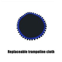 헬스트램펄린 48 인치 음소거 트램펄린 조정 가능 팔걸이 탄성 밧줄 점프 천 최대로드 150kg 체육관 휘트니, 03 (random color)