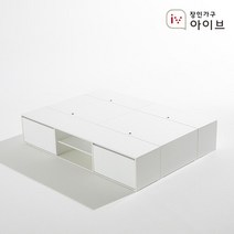장인가구 와츠 낮은벙커 모듈형 빅수납 침대 Q 확장형 프레임