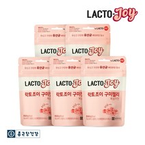 종근당건강 [본사직영] 락토핏 NEW 락토조이 유산균 구미 젤리 복숭아맛 (유산균젤리), 50g, 5개
