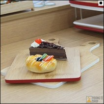식사대접 요리자격증학원 깔끔한디자인 대나무도마 우드손잡이도마 나무손잡이도마, 레드