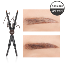 [본사직영] 코스노리 슬림 아이브로우 펜슬 1+1, 다크초코 + 다크초코, 1세트