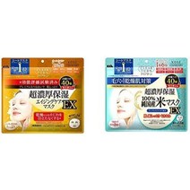 클리어 턴 초농후 보습 페이스 마스크 ex 40장입 샘플 첨부 페이스팩 40장+샘플 첨부, 40개(x2), 초농후 보습 페이스 마스크 + 순국산 쌀 페이스
