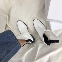 기니 둥근코 폭신 삭스 앵클부츠KB0108[COLOR-블랙][SIZE-225]