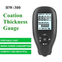 hw-300 코팅 두께 게이지 자동차 코팅 측정 도구 0-2000um stableamp 내구성 미니 자동차 페인트 필름 두께 테스터 dft 미터, 협력사