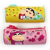 아동 어린이 짱구는못말려 왕지퍼 봉제 필통 선물, 옐로우