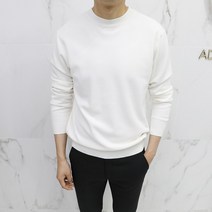 아도르클래식 R라운드 캐시미어 긴팔 니트(ZR)