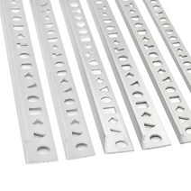 알루미늄 L자 재료분리대 실버(2.4M) 코너 몰딩 타일 비드 꼼꼼이, 3mm